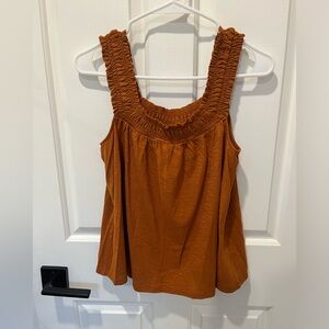 NWT Anthropologie Women's Rust Sleeveless Top